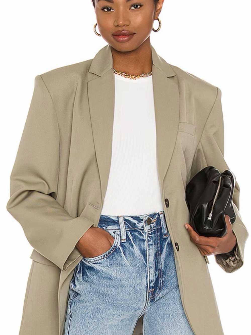 Quinn Blazer in Green Khaki
ANINE BING